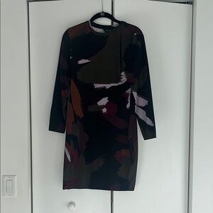 Multicolor Abstract Print Dress